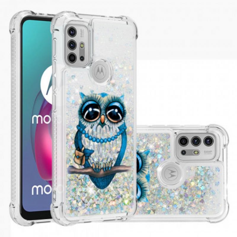 Deksel Moto G30 / G10 Miss Glitter Owl