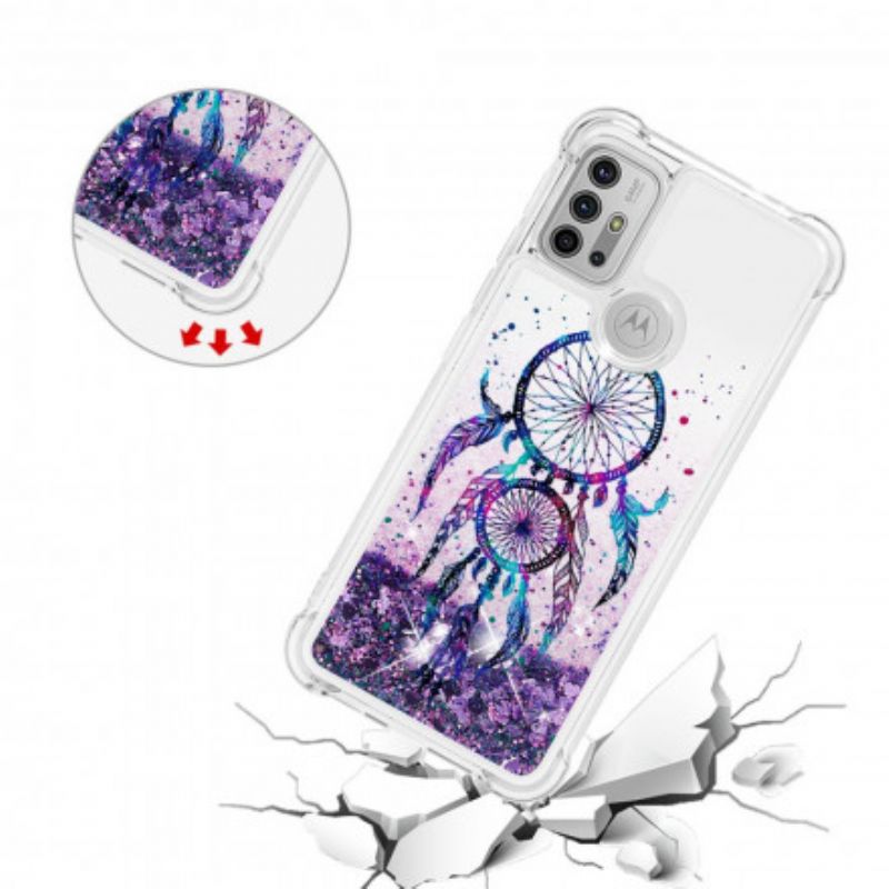 Deksel Moto G30 / G10 Mobildeksel Glitter Dream Catcher