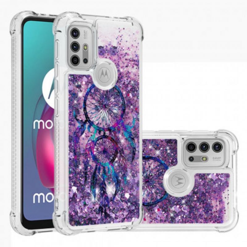 Deksel Moto G30 / G10 Mobildeksel Glitter Dream Catcher