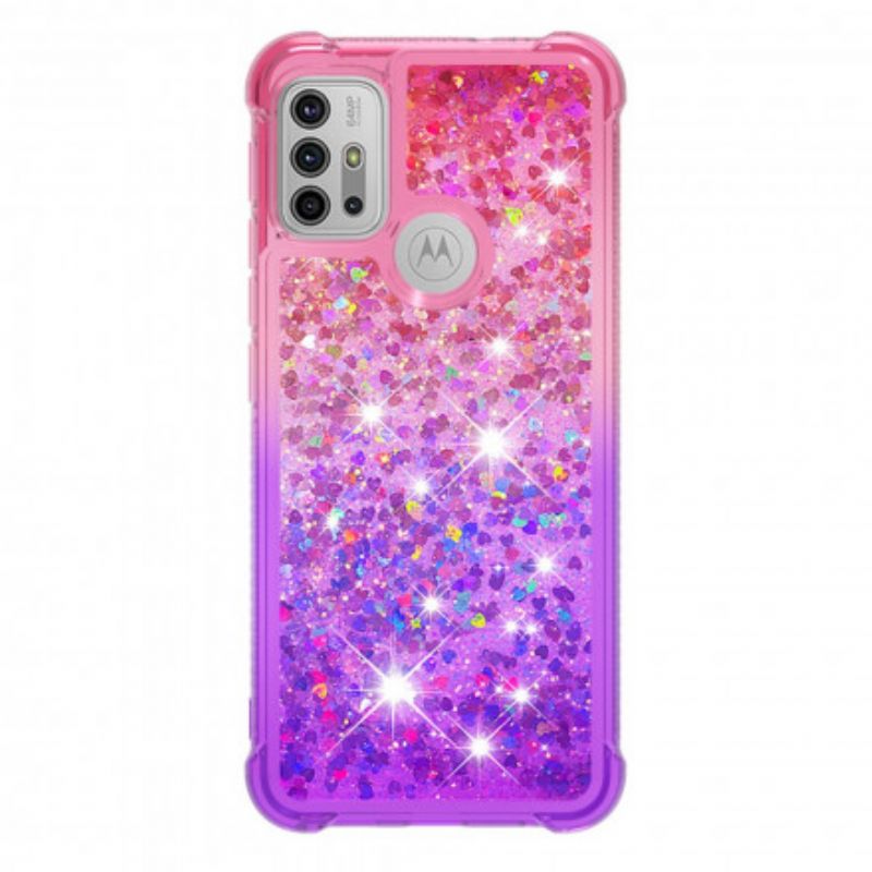 Deksel Moto G30 / G10 Mobildeksel Glitterfarger