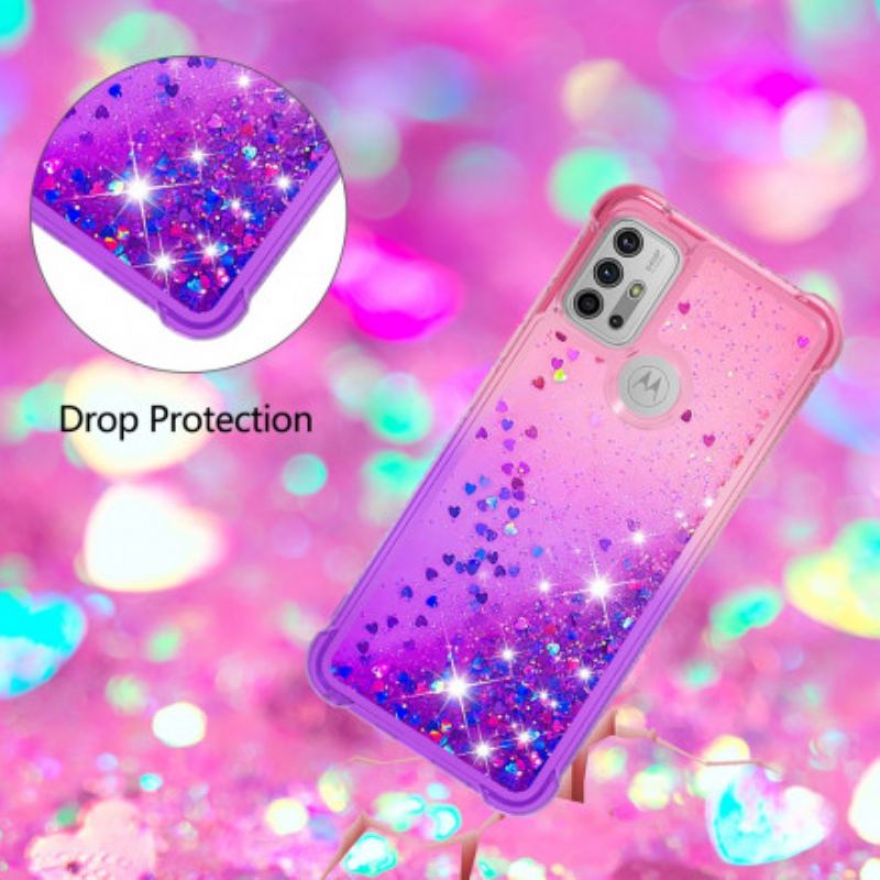 Deksel Moto G30 / G10 Mobildeksel Glitterfarger