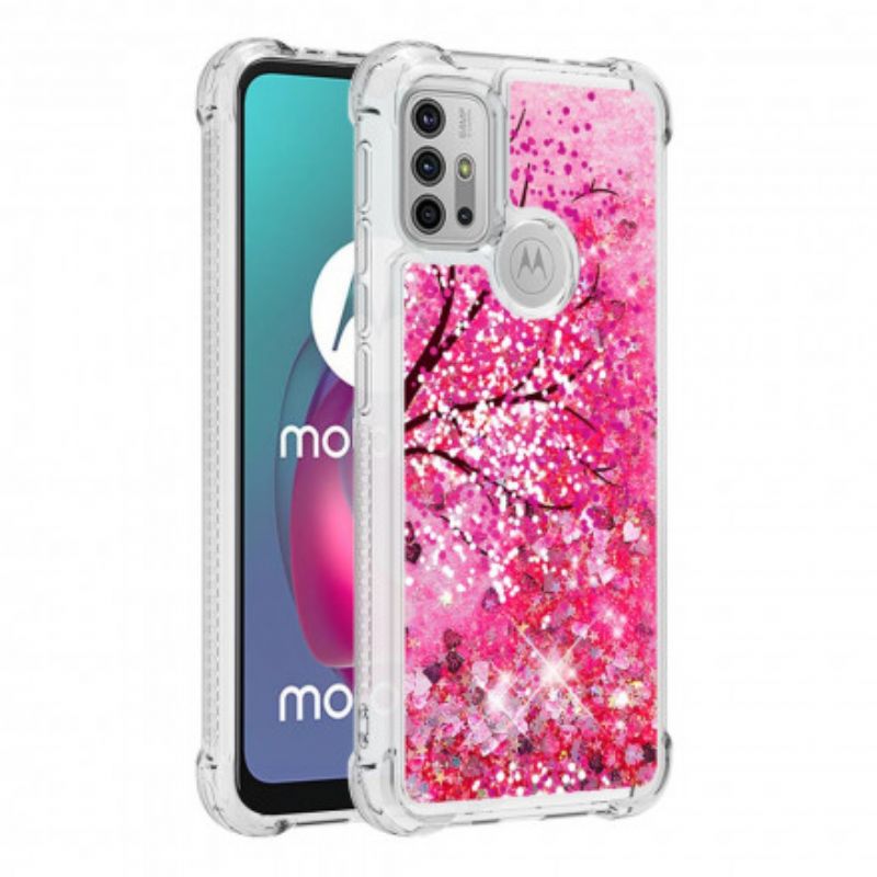 Deksel Til Moto G30 / G10 Glitter Tree