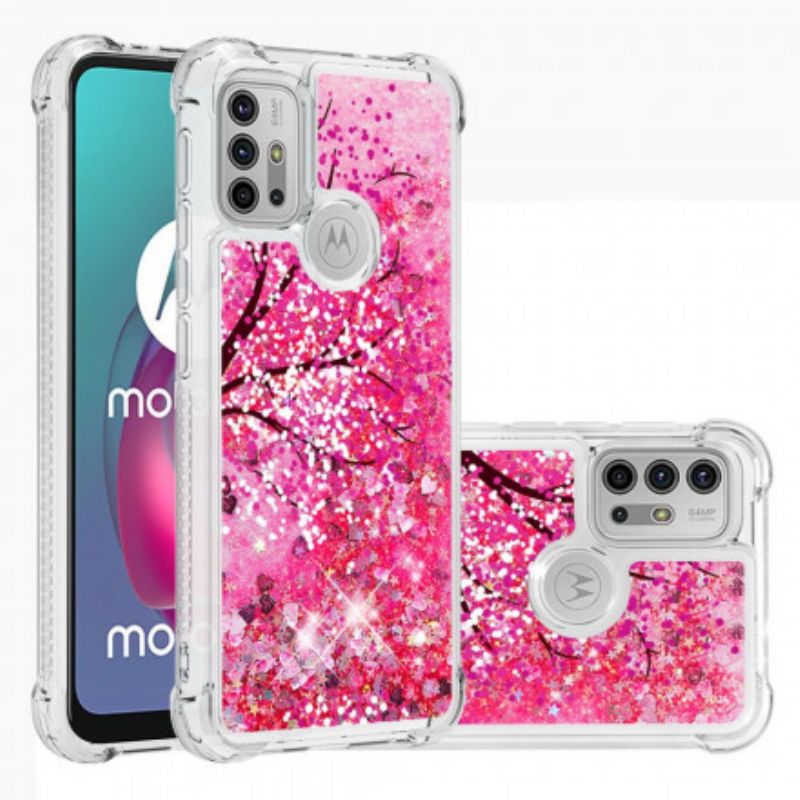 Deksel Til Moto G30 / G10 Glitter Tree