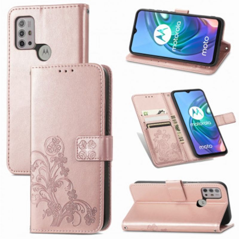 Folio Deksel Moto G30 / G10 Asiatiske Blomster