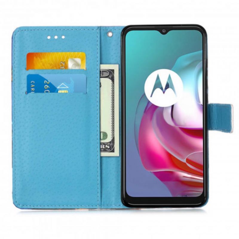 Folio Deksel Moto G30 / G10 Elsker The Wave