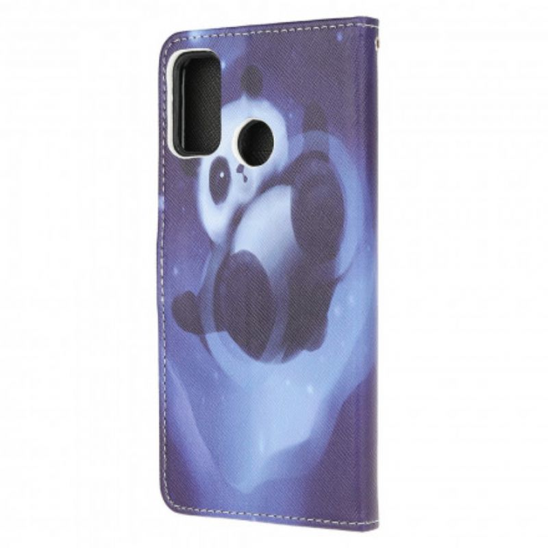 Folio Deksel Moto G30 / G10 Panda Space Strappy