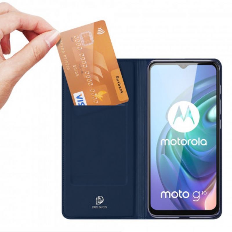 Folio Deksel Til Moto G30 / G10 Skin Pro Dux Ducis