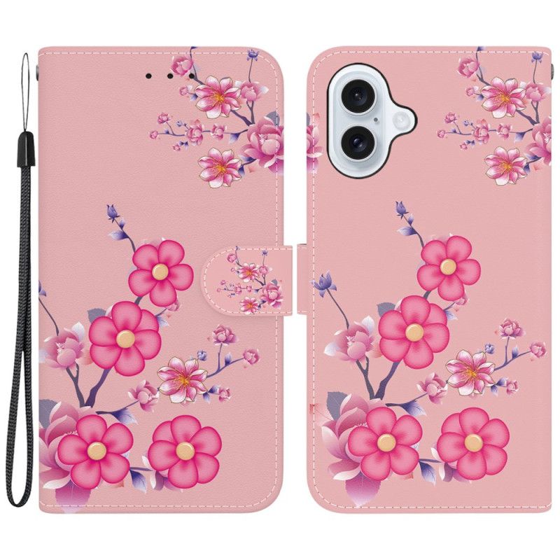 Folio Deksel iPhone 16 Sakura-rem