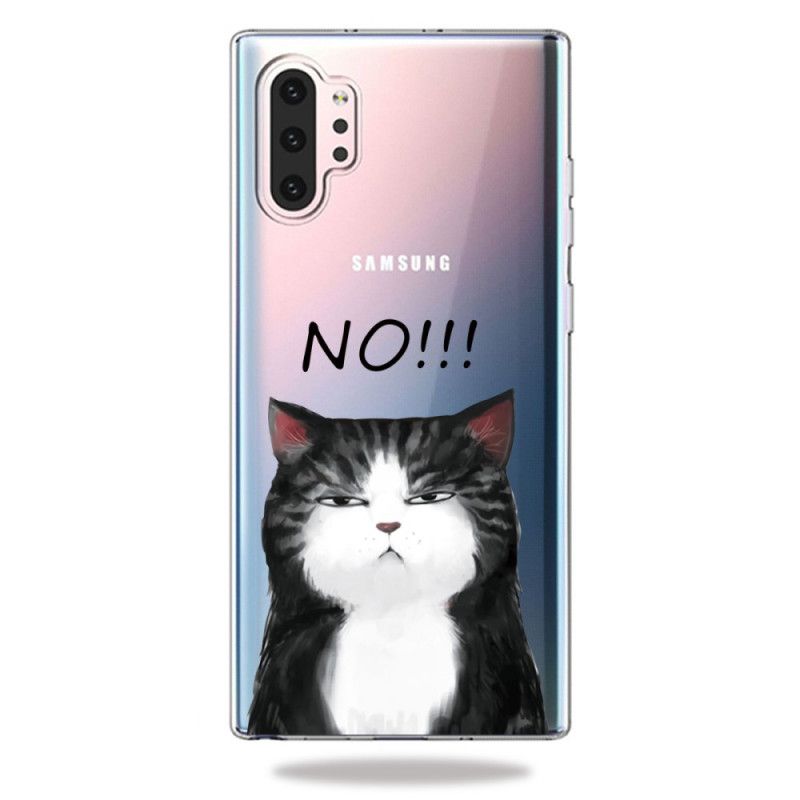 Deksel for Samsung Galaxy Note 10 Plus Katten Som Sier Nei