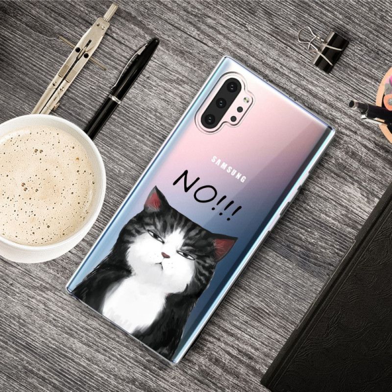 Deksel for Samsung Galaxy Note 10 Plus Katten Som Sier Nei