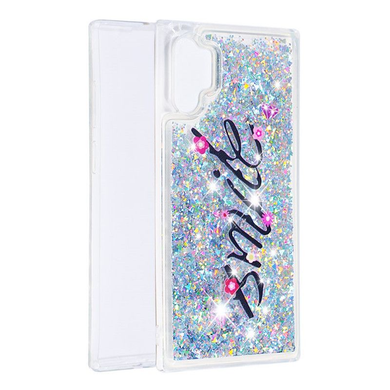 Deksel Samsung Galaxy Note 10 Plus Mobildeksel Smile Glitter