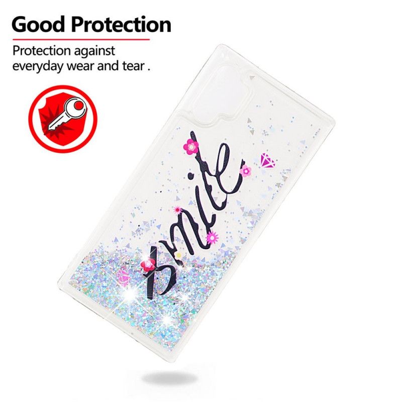 Deksel Samsung Galaxy Note 10 Plus Mobildeksel Smile Glitter