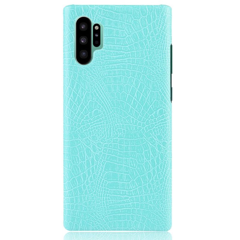 Deksel Samsung Galaxy Note 10 Plus Svart Mobildeksel Krokodillehudeffekt