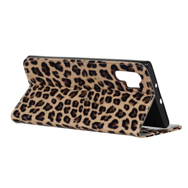 Folio Deksel Samsung Galaxy Note 10 Plus Leopard