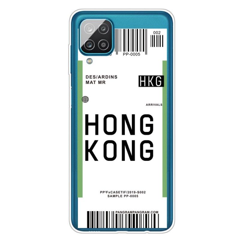 Deksel for Samsung Galaxy A12 Ombordstigningskort Til Hong Kong