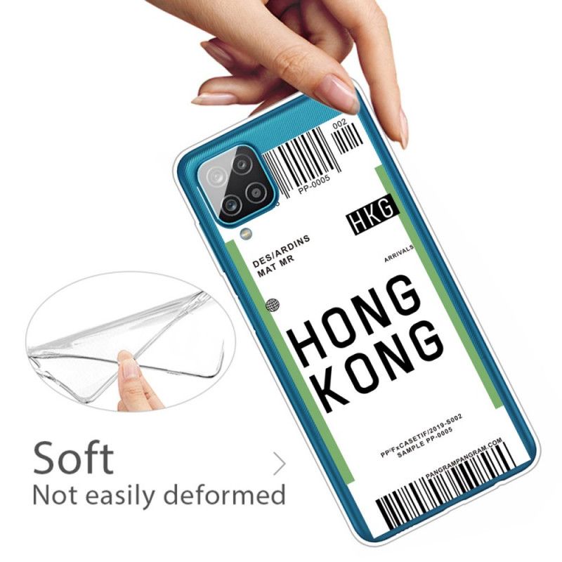 Deksel for Samsung Galaxy A12 Ombordstigningskort Til Hong Kong