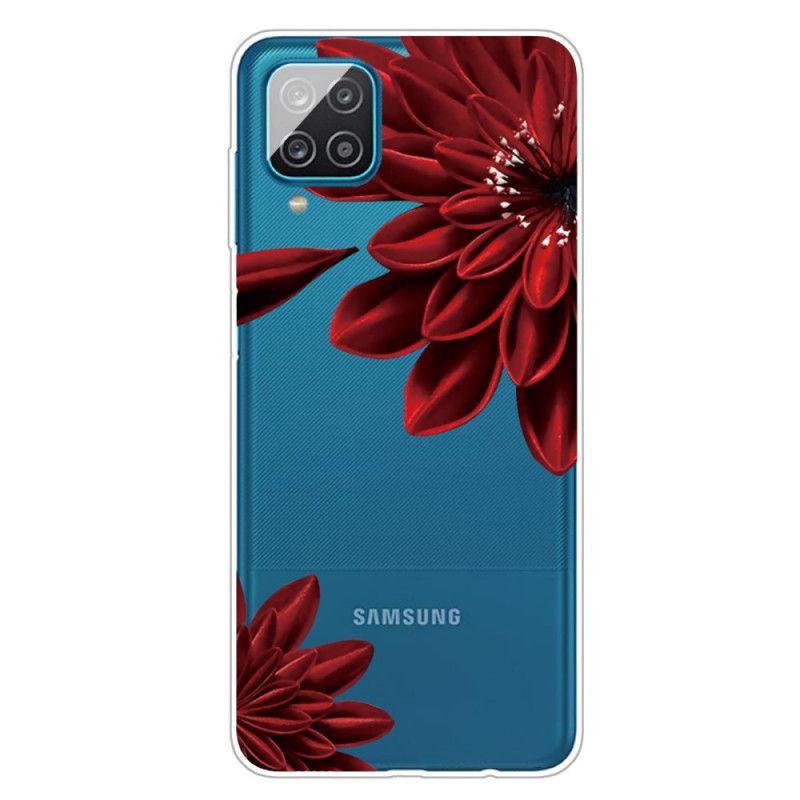 Deksel for Samsung Galaxy A12 Ville Blomster