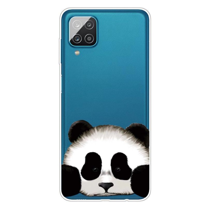 Deksel Samsung Galaxy A12 Gjennomsiktig Panda Beskyttelse