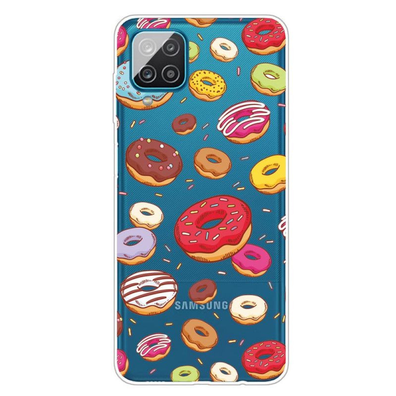 Deksel Samsung Galaxy A12 Kjærlighetsdoughnuts