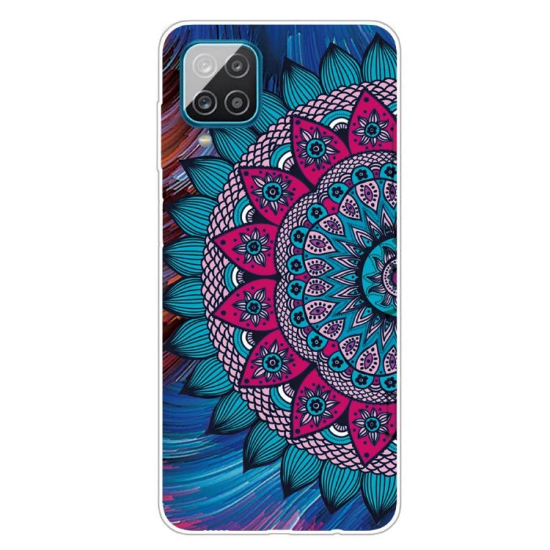 Deksel Samsung Galaxy A12 Mobildeksel Fargerik Mandala