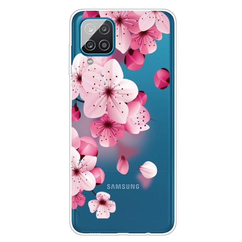 Deksel Samsung Galaxy A12 Mobildeksel Små Rosa Blomster