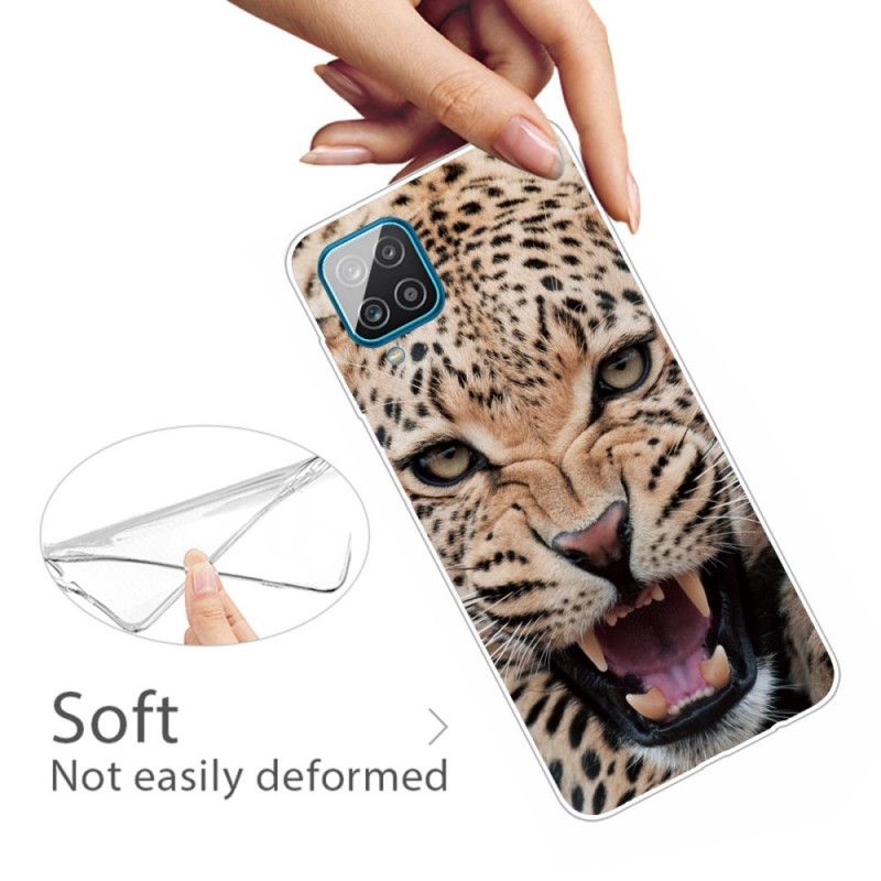 Deksel Samsung Galaxy A12 Svart Fabelaktig Feline Anti-fall