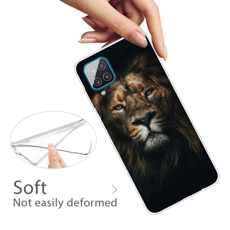 Deksel Samsung Galaxy A12 Svart Fabelaktig Feline Anti-fall