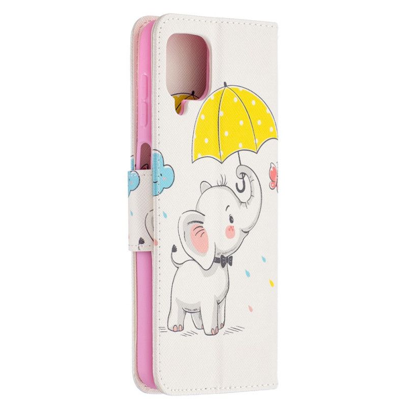 Folio Deksel for Samsung Galaxy A12 Elefant