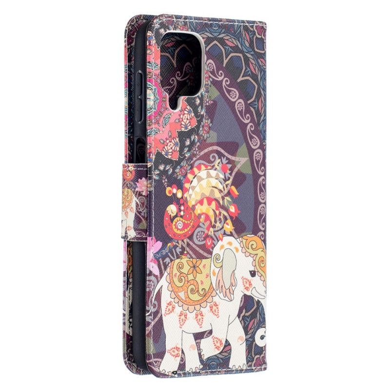 Folio Deksel for Samsung Galaxy A12 Indisk Elefant