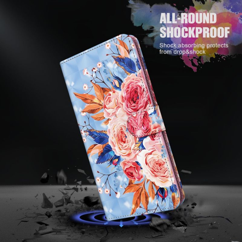 Folio Deksel for Samsung Galaxy A12 Romantisk Lyspunkt Med Tanga