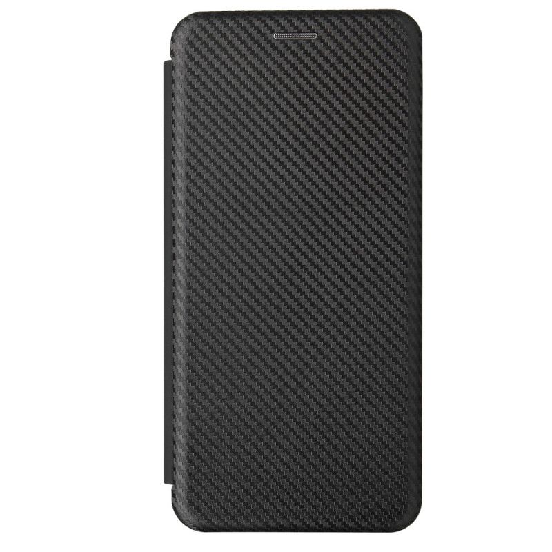 Folio Deksel Samsung Galaxy A12 Svart Karbonfiber