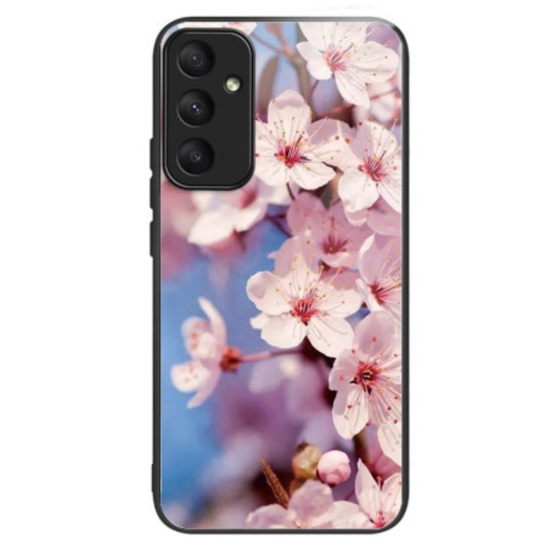 Deksel Samsung Galaxy A55 5g Ferskenblomster Av Herdet Glass