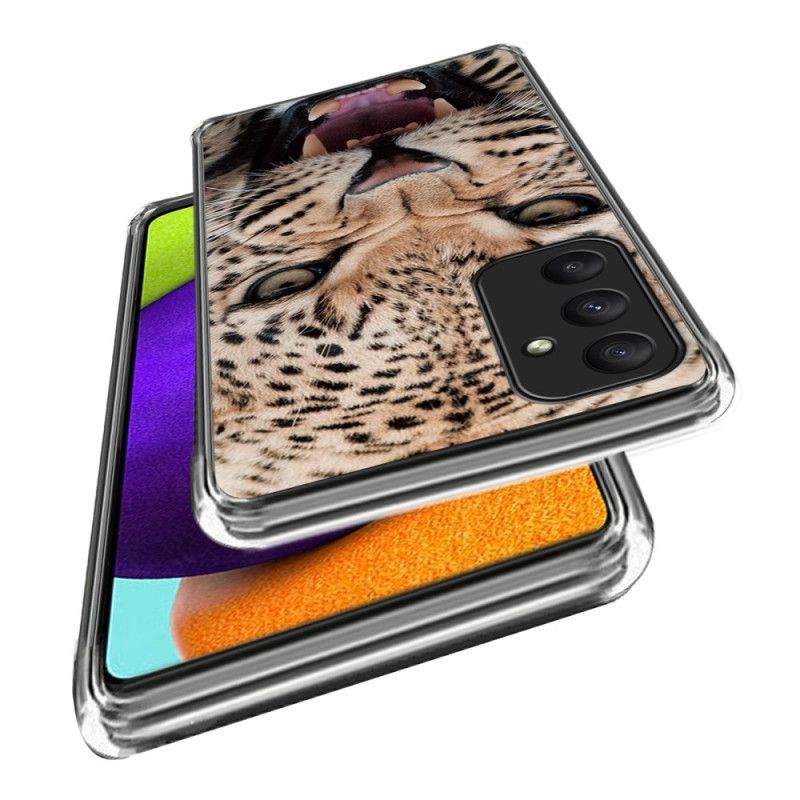 Etui Samsung Galaxy A55 5g Med Leopardmønster