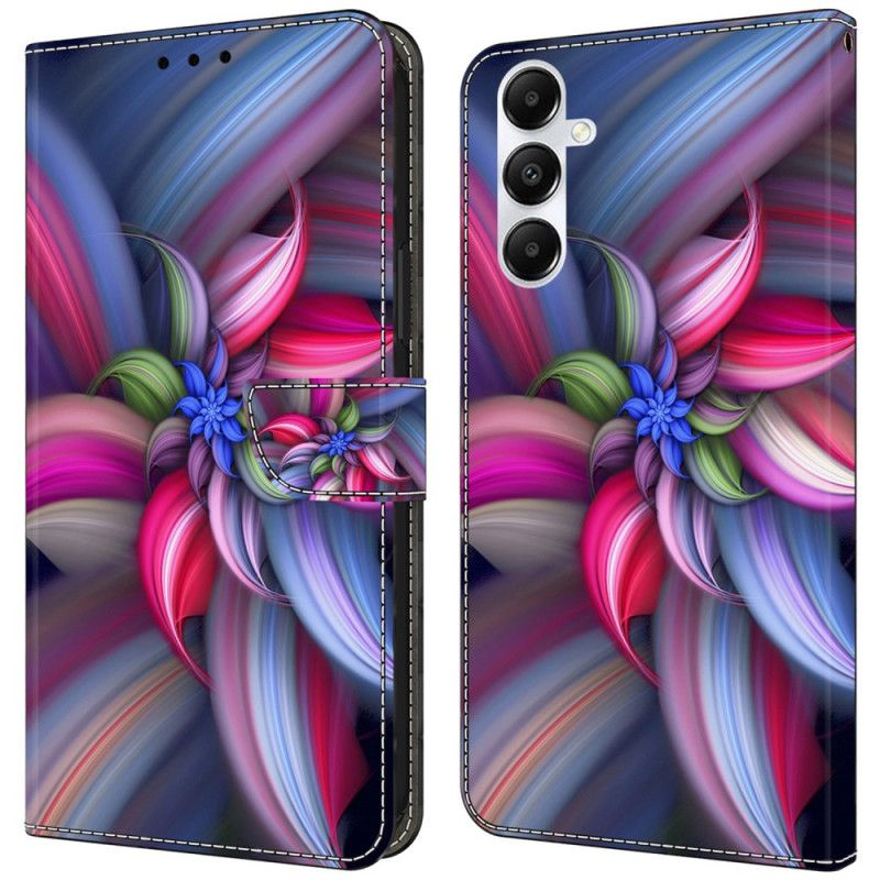 Folio Deksel Samsung Galaxy A55 5g Blomst I Farger Beskyttelse Deksel