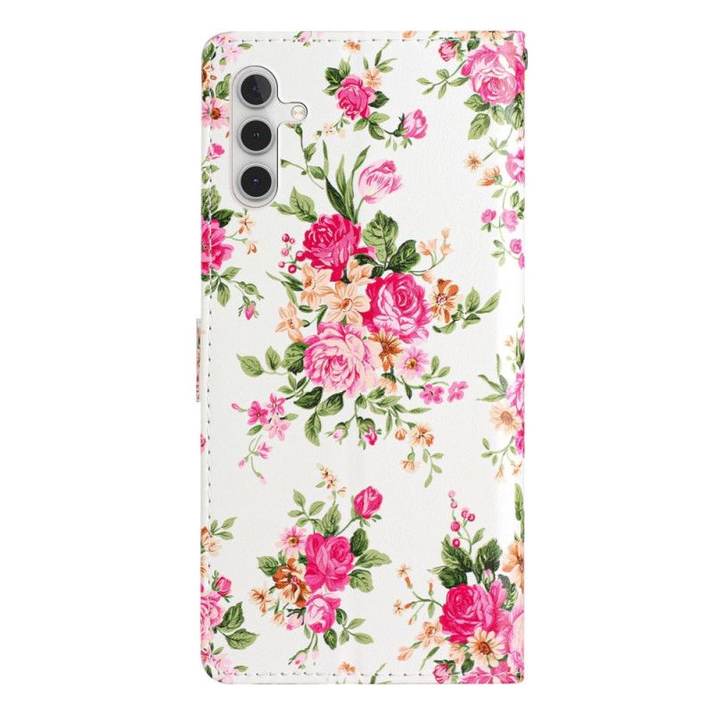 Folio Deksel Samsung Galaxy A55 5g Frihetsblomster I Lnaière