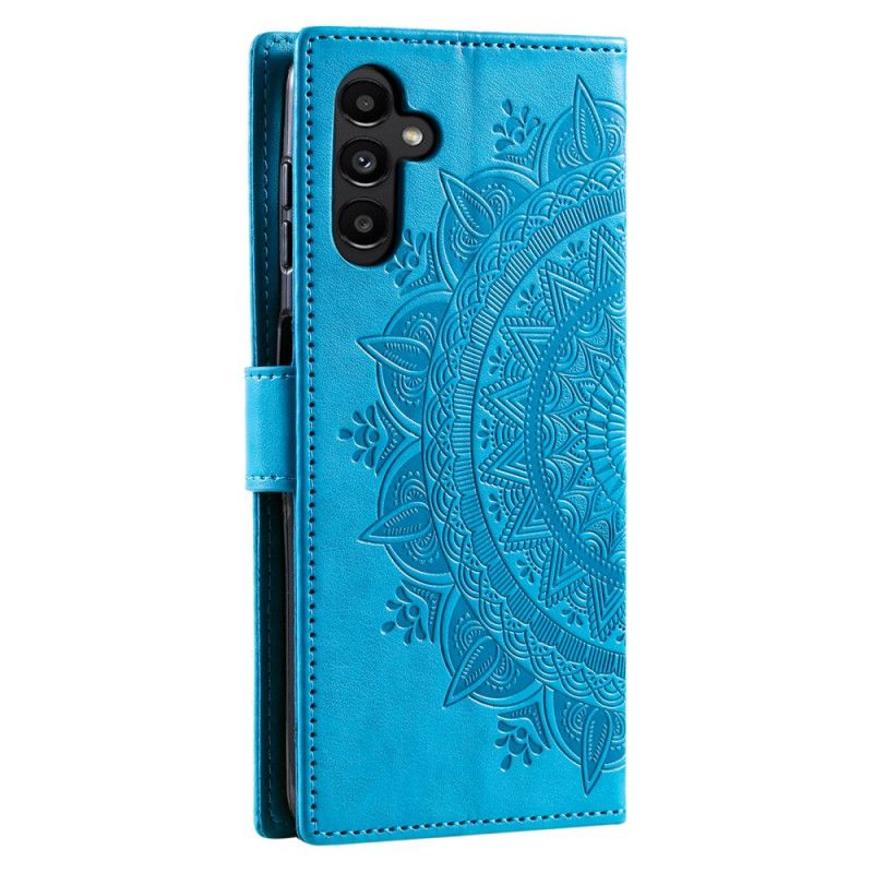 Folio Deksel Samsung Galaxy A55 5g Mandala Sol Med Stropp Beskyttelse Deksel