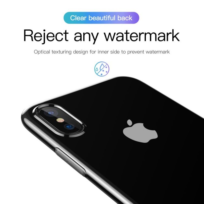 Deksel for iPhone XS Gjennomsiktig Baseus Enkel Serie