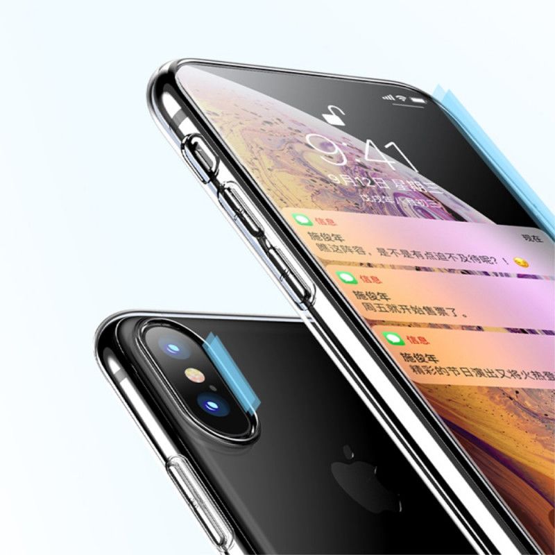 Deksel iPhone XS Gjennomsiktig X-Nivå