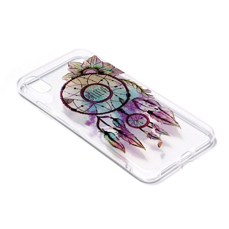 Deksel iPhone XS Mobildeksel Gjennomsiktig Glitter Dreamcatcher