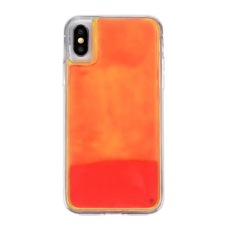 Deksel iPhone XS Oransje Lysende Beskyttelse