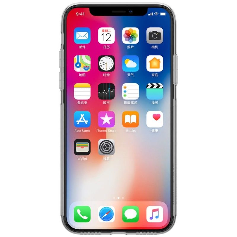 Deksel iPhone XS Svart Gjennomsiktig Nillkin Beskyttelse