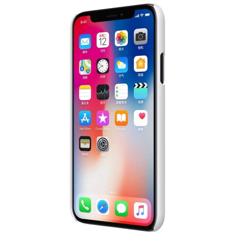 Deksel iPhone XS Svart Stiv Frostet Nillkin