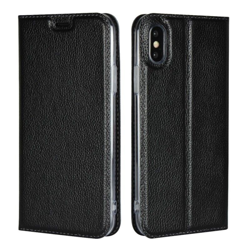 Folio Deksel iPhone XS Litchi