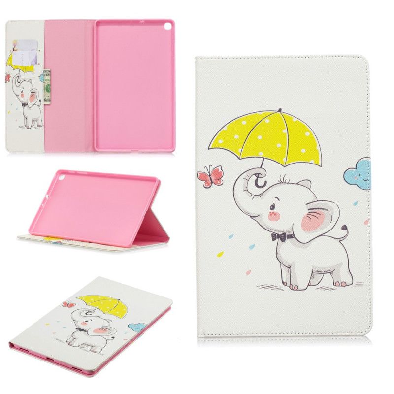 Case Etui Samsung Galaxy Tab A 10.1 (2019) Mobildeksel Elefant I Regnet