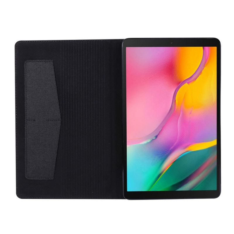 Case Etui Samsung Galaxy Tab A 10.1 (2019) Svart Mobildeksel Stoff