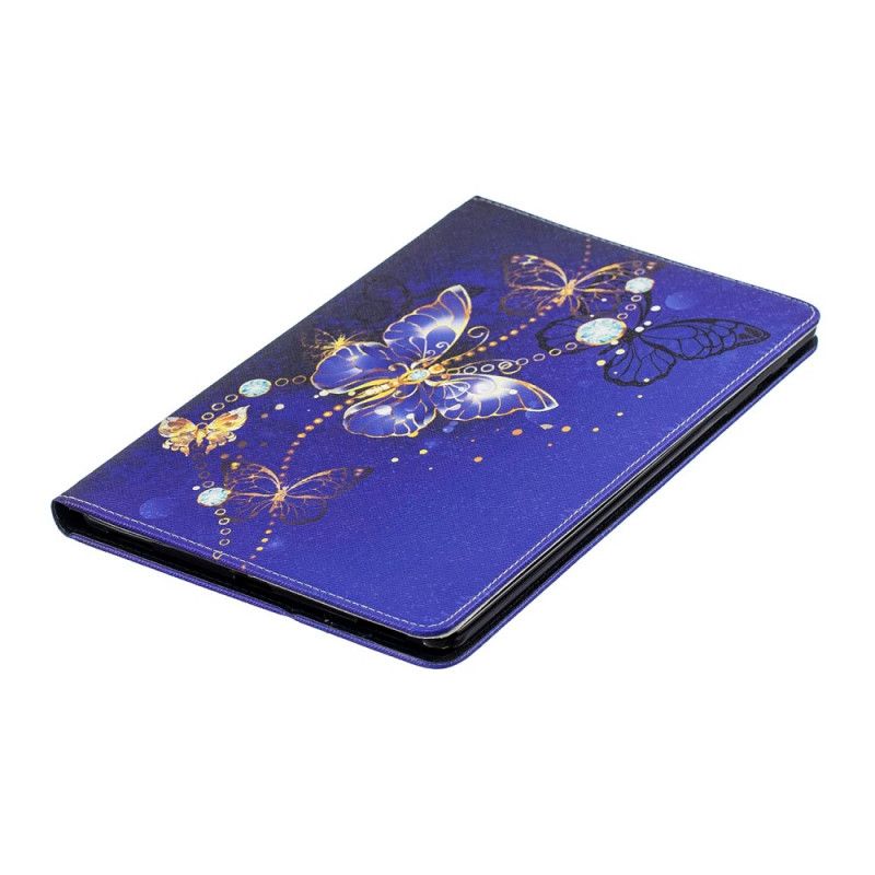 Etui for Samsung Galaxy Tab A 10.1 (2019) Hvit Sommerfugleserie