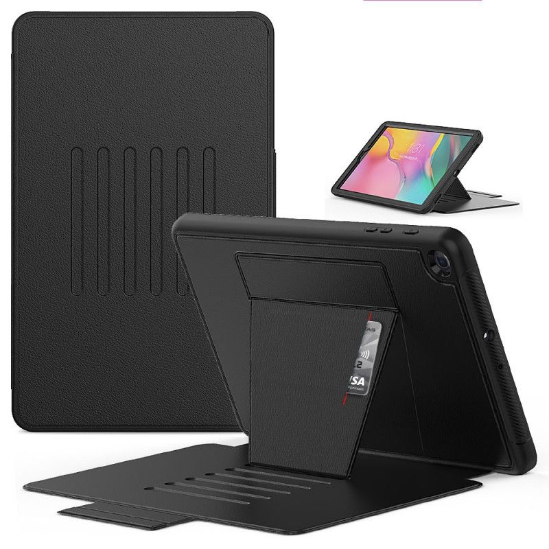 Etui Samsung Galaxy Tab A 10.1 (2019) Svart Magnetisk Flervinkelstøtte