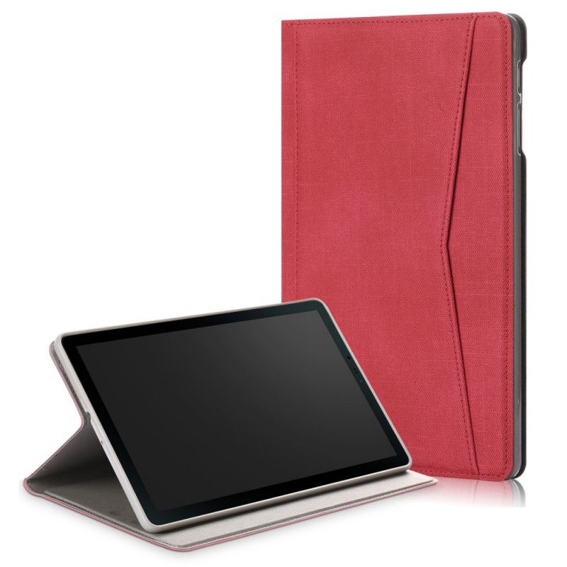 Etui Samsung Galaxy Tab A 10.1 (2019) Svart Retro Business Skinn-Effekt