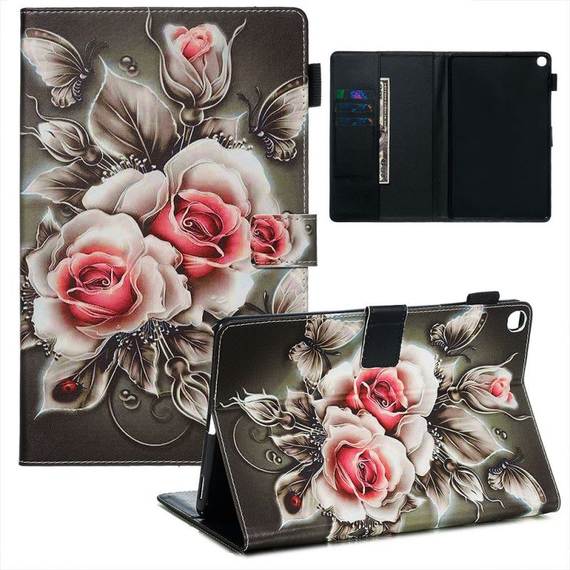 Folio Deksel Samsung Galaxy Tab A 10.1 (2019) Blomsterbukett