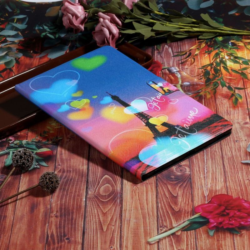 Folio Deksel Samsung Galaxy Tab A 10.1 (2019) Paris Jeg Elsker Deg Beskyttelse